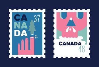 Illustrated stamps Canada