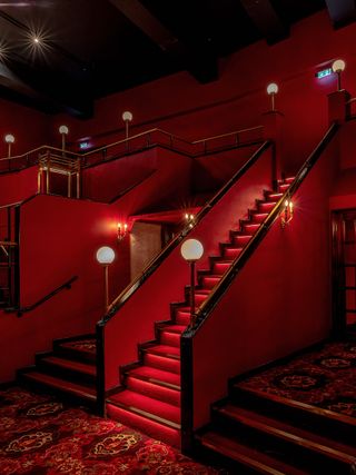 red London auditorium interiors