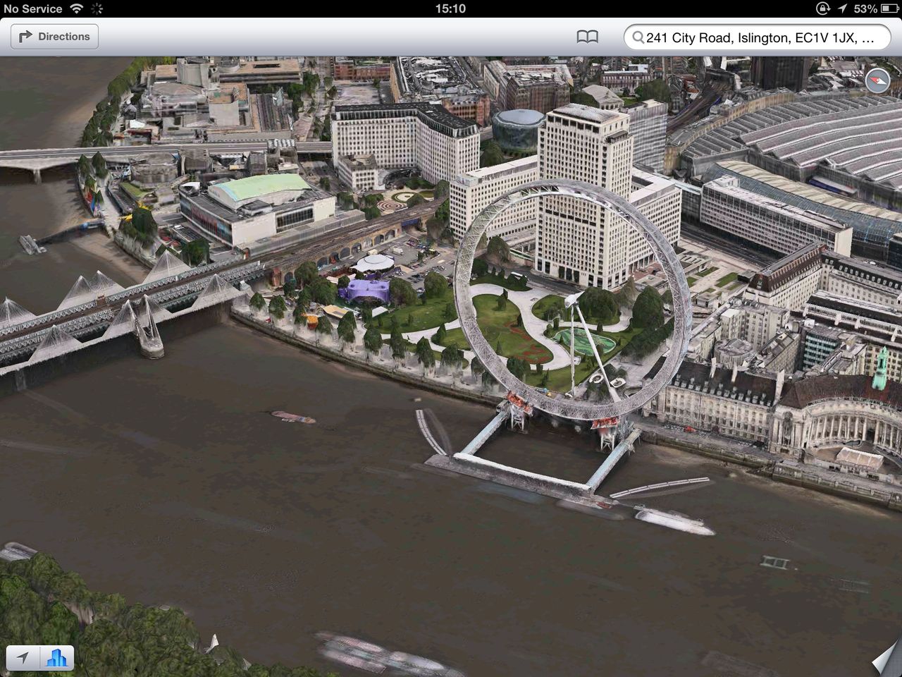 Apple iOS 6 - Maps satellite