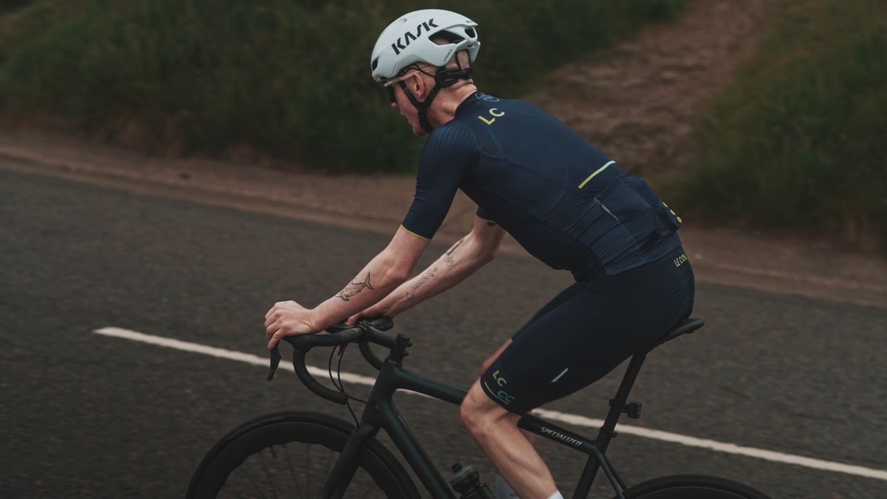 Images of Mark Bruce on his everesting challenge 