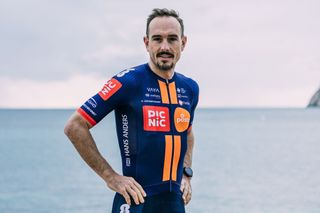 John Degenkolb in the new Picnic PostNL kit in front of the sea