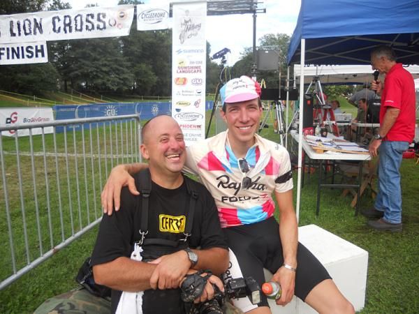 Jeremy Powers poses with photographer Anthony Skorochod
