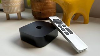 Apple TV 4K 2022 box on a counter