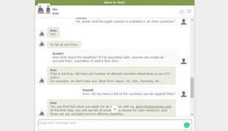 ThinkTrader live chat support is fast and effective