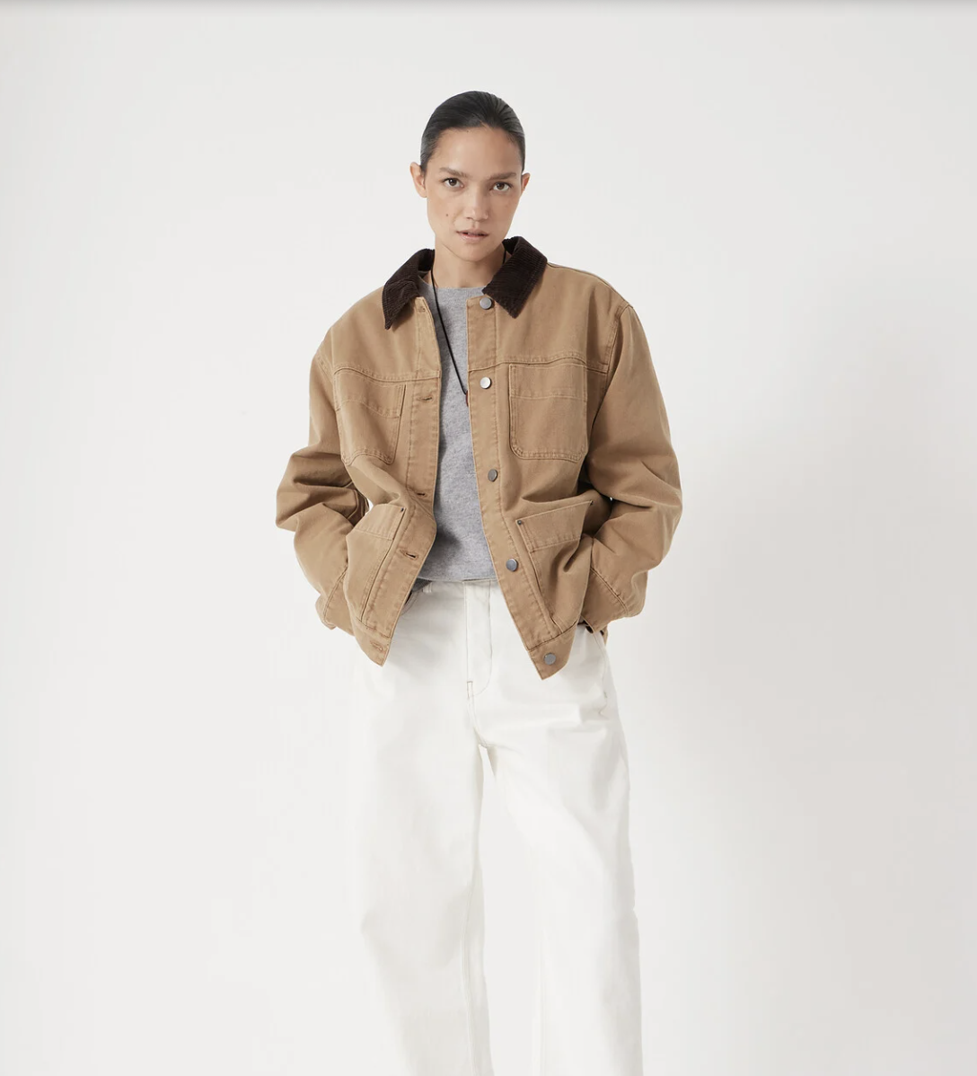 Hush, Cord Collar Barn Jacket