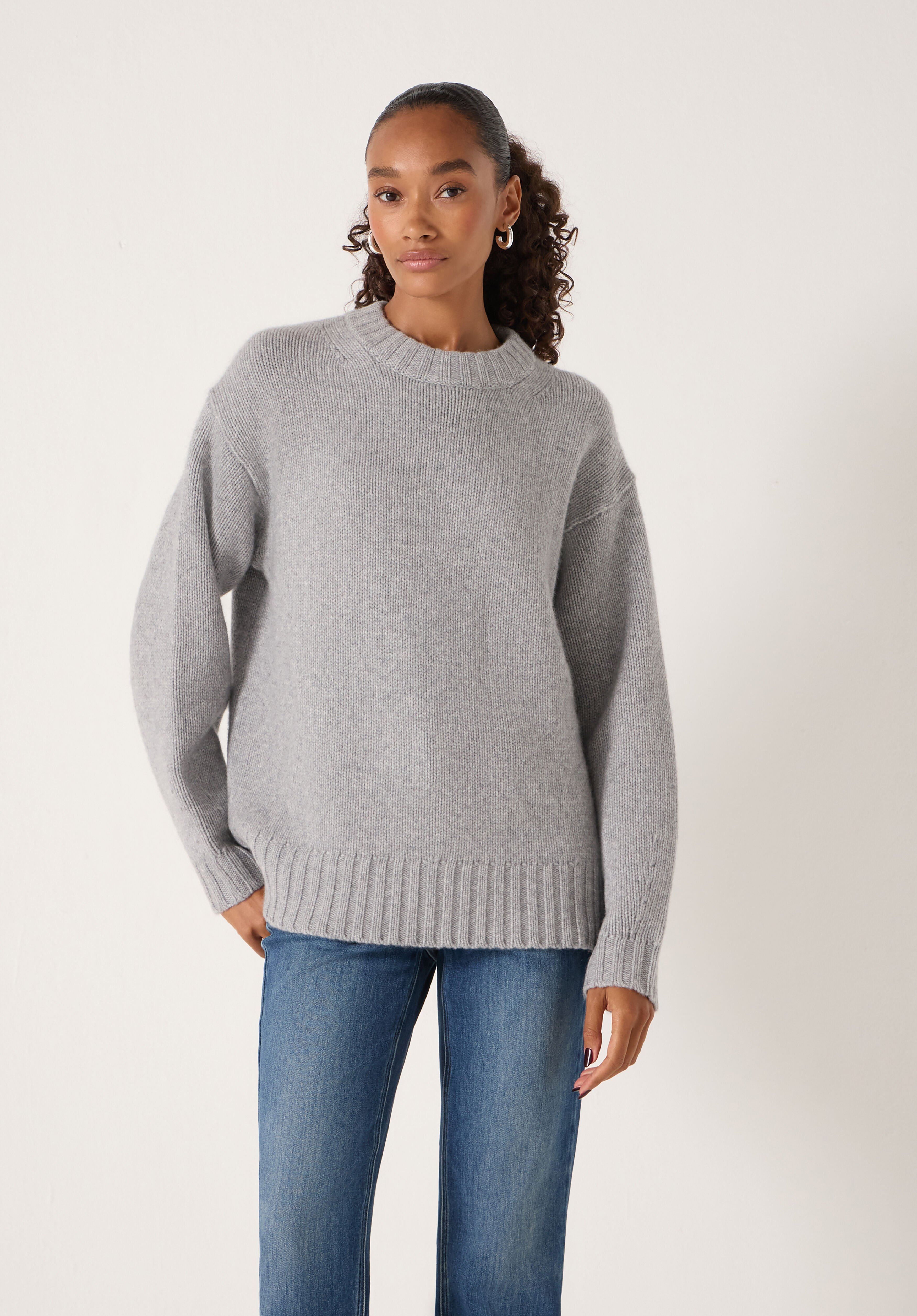 Cora Longline Chunky Cashmere Jumper