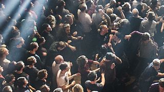 crowd at a prog gig