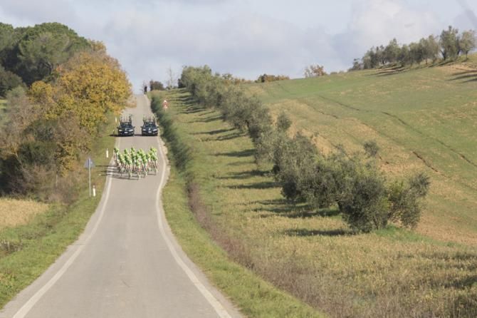 Here comes the Cannondale team