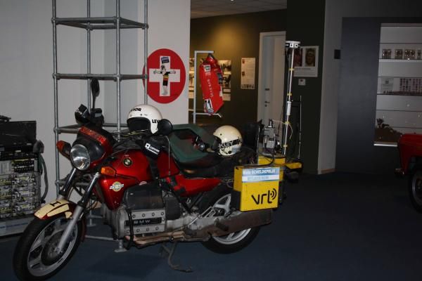 Even a cameraman's moto finds its way into the display.
