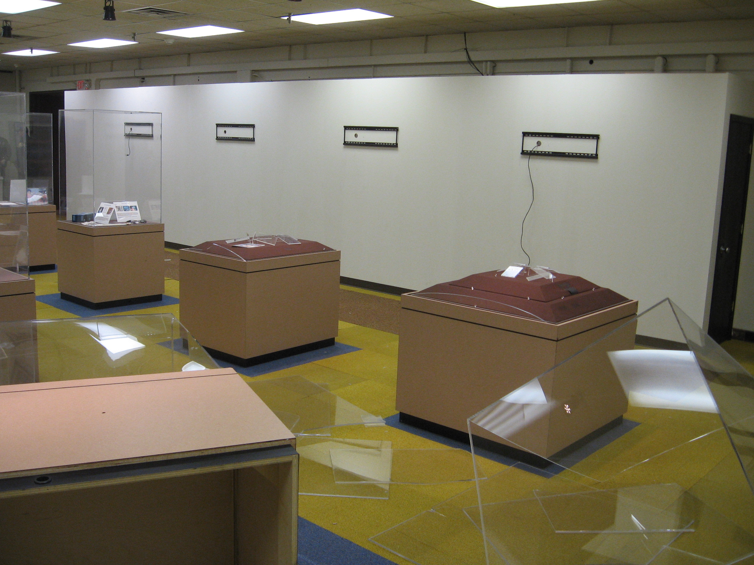 This photo from the Pisgah Astronomical Research Institute in North Carolina shows the scene after a Dec. 24, 2012, break-in in which theives stole a meteorite, televisions and other equipment. The items were later recovered and an arrest was made.