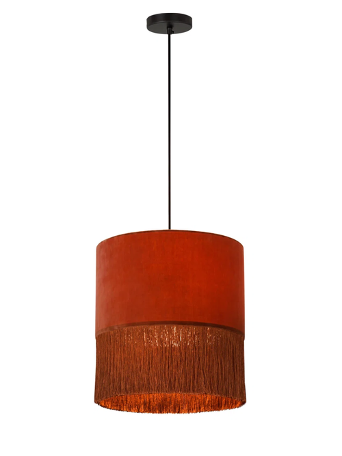 Fringe Cylinder Pendant 