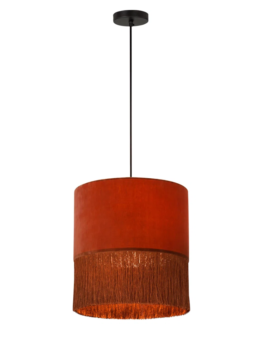 Fringe Cylinder Pendant 