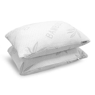 Two pillows stacked on top of each other