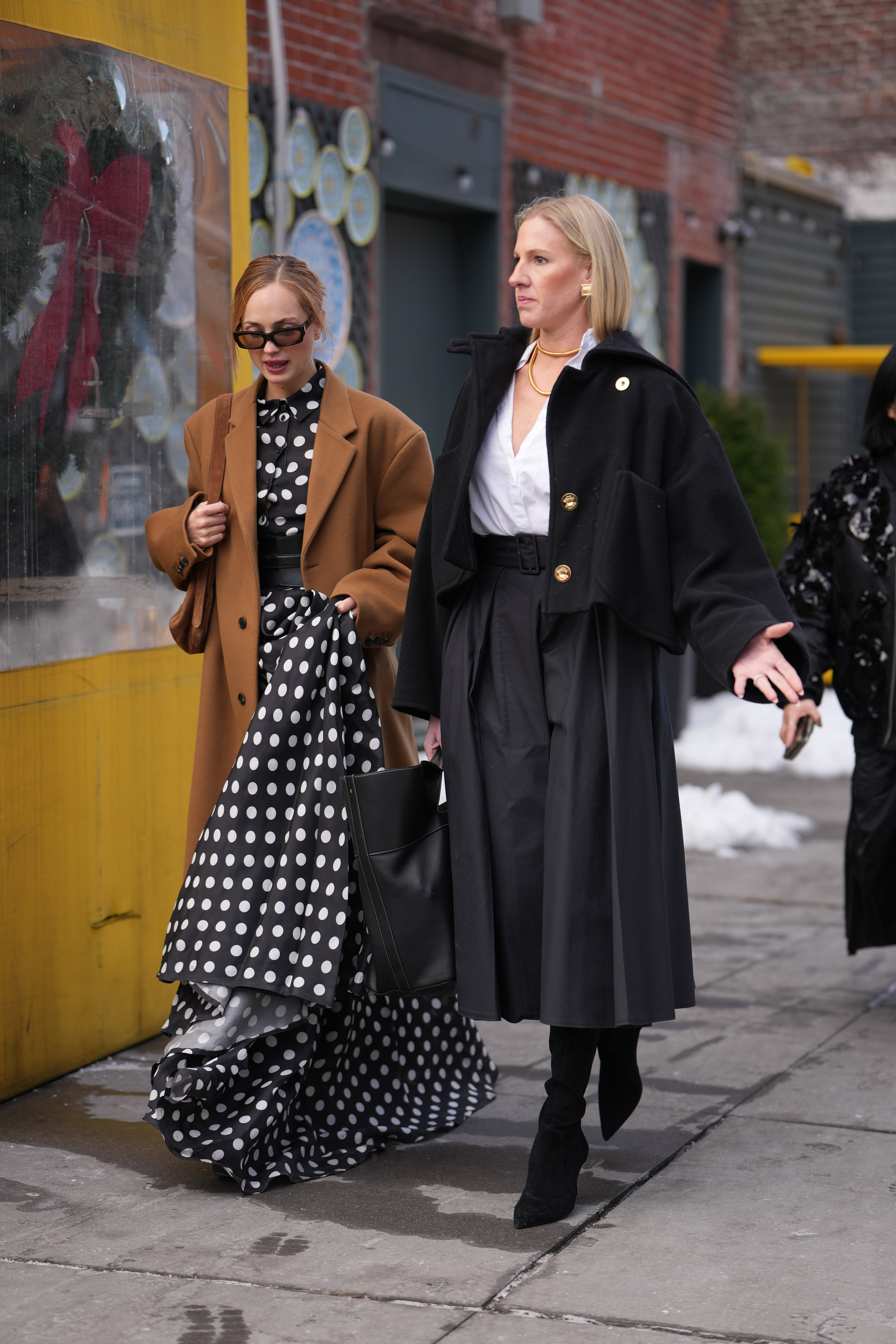 guests at New York fashion Week wearing ice out pins