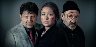 Emmerdale Paul (Reece Dinsdale), Liv (Isobel Steele) and Jimmy (Nick Miles)