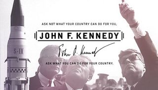 JFK's visual identity harks back to the optimism of the space race era