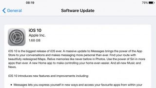 iOS 10 update