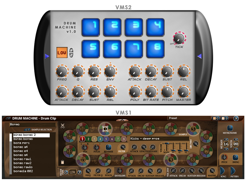 Each eQuality title comes with its own selection of instruments.