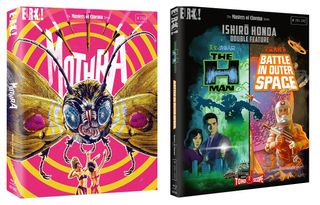 The Blu-ray covers for Mothra and Ishiro Honda Collection