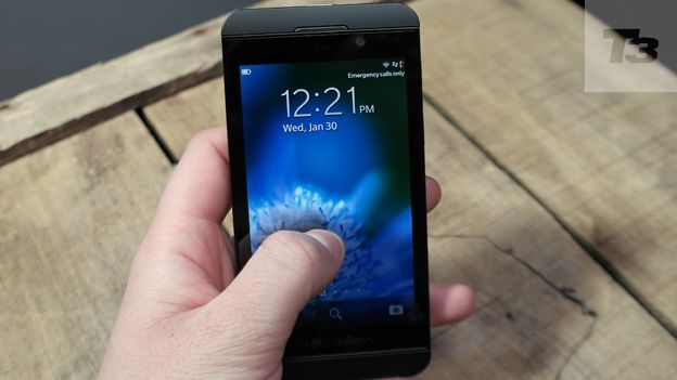 blackberry z10 lock screen