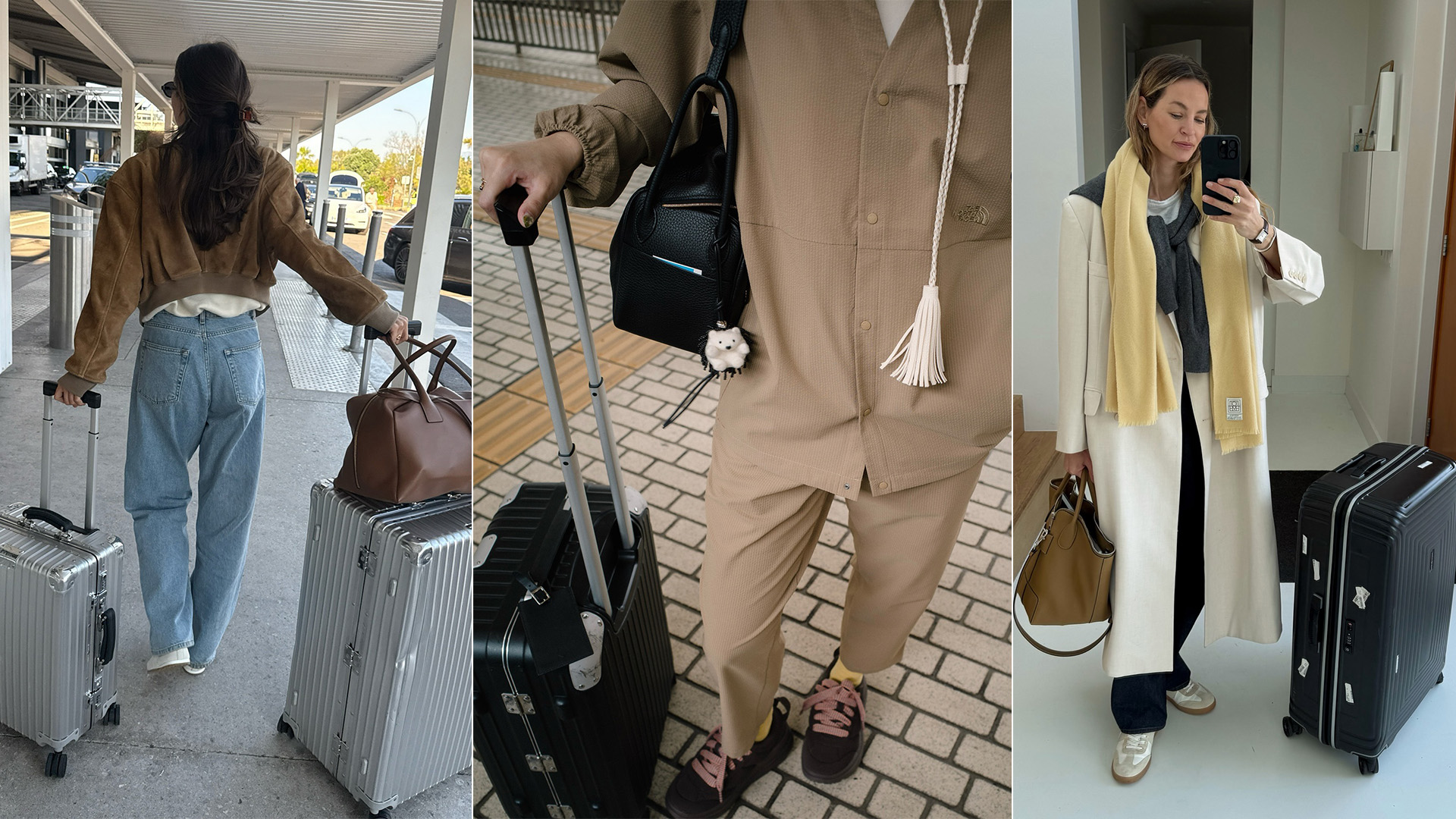 Influencers with suitcases.