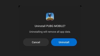 delete PUBG Mobile 