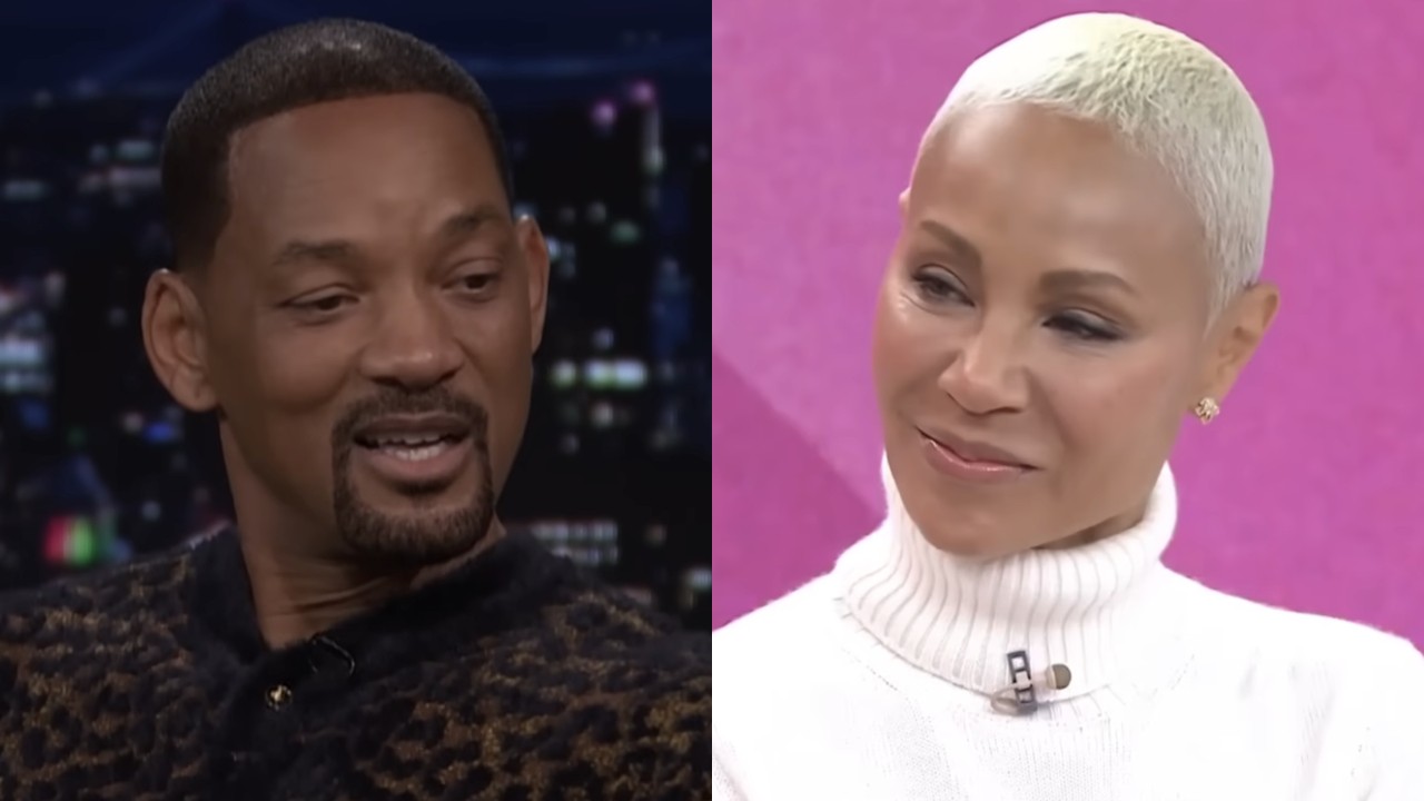 Will Smith speaks on The Tonight Show, while Jada Pinkett Smith is interviewed on The Today Show.