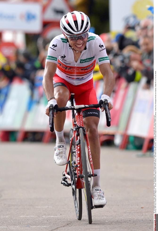 Joaquim Rodr&iacute;guez (Katusha) finishes the stage