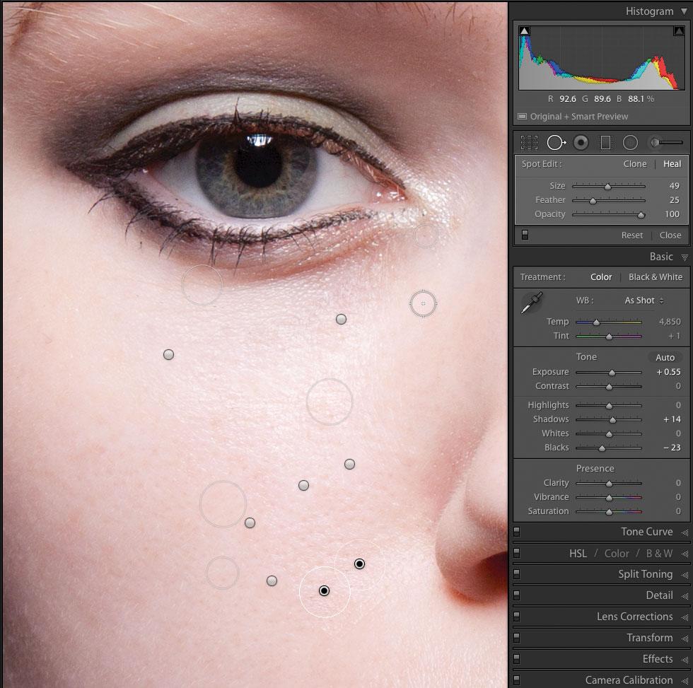 Lightroom tutorial portrait retouch