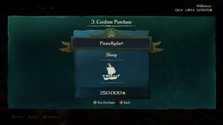 Sea of Thieves Captaincy update buying a ship