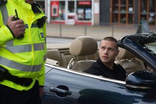 Keanu gets stopped by police in EastEnders