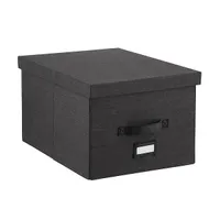 The Container Store Cambridge Large Box Black The Container Store Cambridge Large Box Black