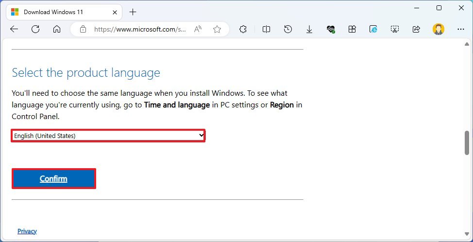 Windows 11 2024 Update ISO language