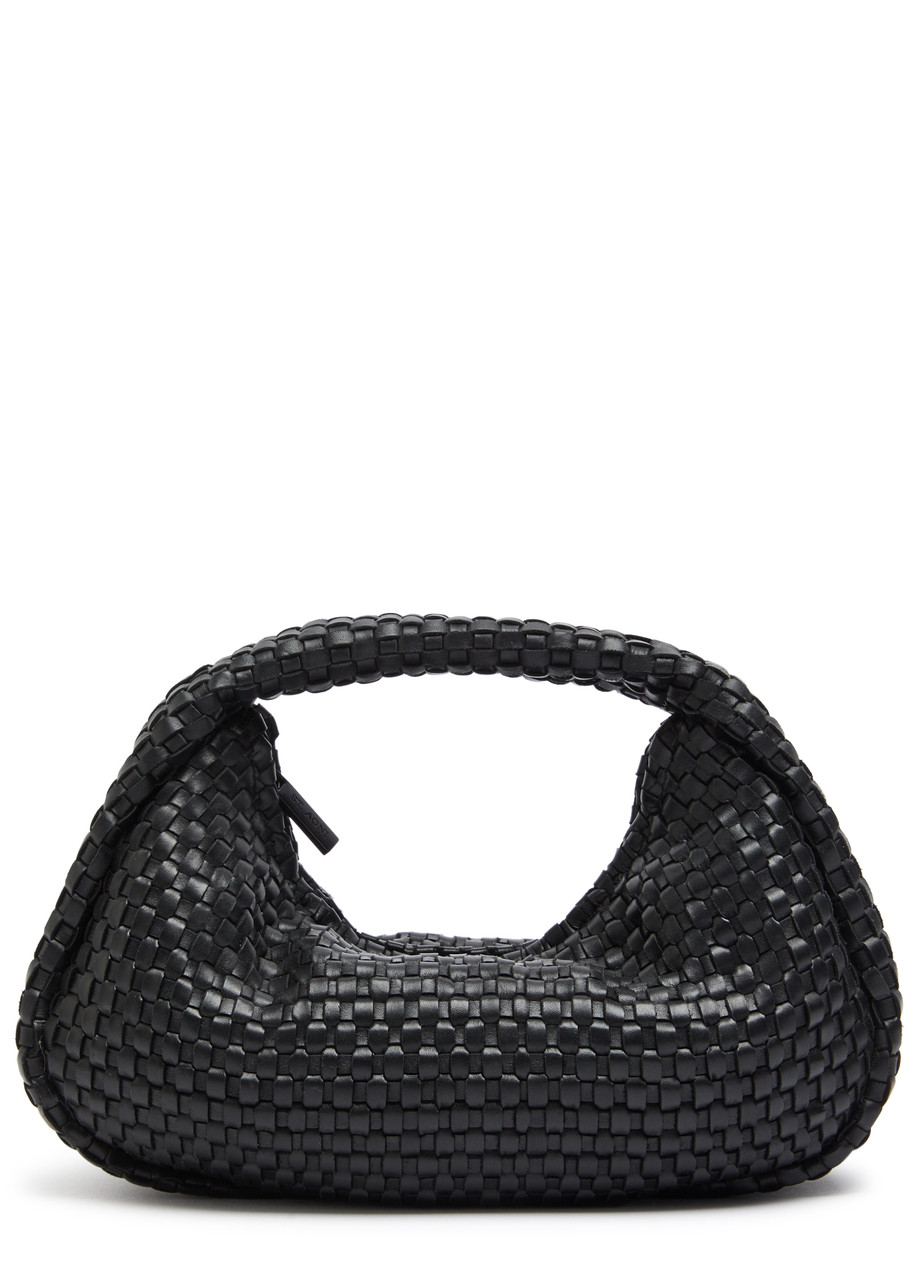 Latice Weave Mini Bon Bon Leather Shoulder Bag