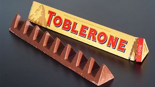 A photograph of the Toblerone chocolate bar.