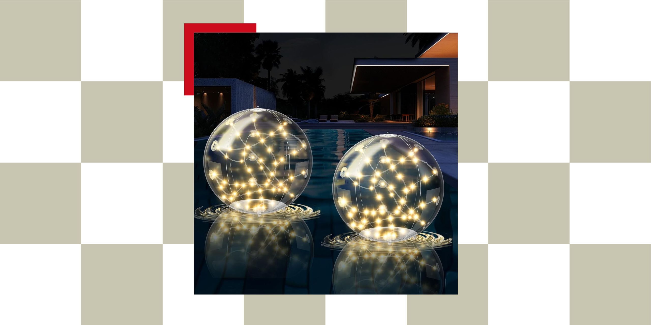 These 'Blow-Up' Solar Lights Look So Magical Floating on the Surface of a Pool — They Cast "Very Nice Reflections," Says One Review