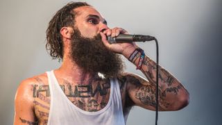 Jason Aalon Alexander Butler of letlive performs on stage at Download Festival at Donington Park on June 13, 2014 .