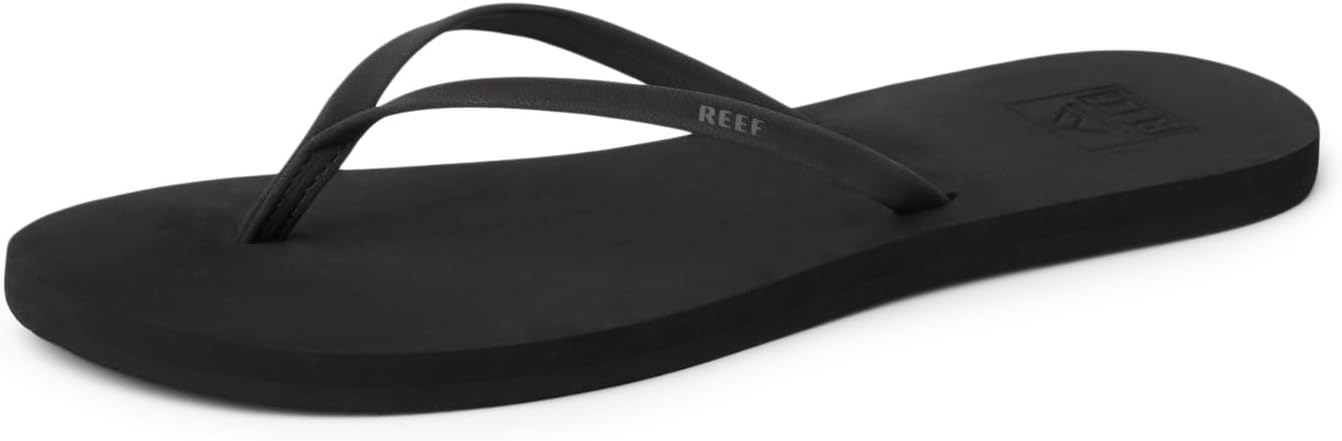 REEF, Reef Womens Bliss Nights Flip Flop, Black, 8 Us