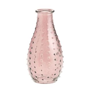World Market's glass dot bud vase