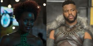 Lupita Nyong'o and Winston Duke from Black Panther