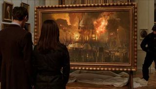 The 3D Time Lord paintings had to work in both 2D and stereoscopic 3D