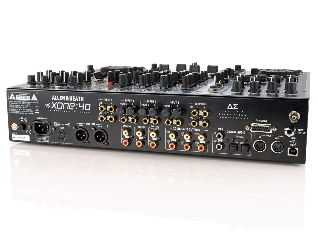The Xone:4D boasts a flexible 10-in/10-out configuration