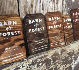 wooden business card designs