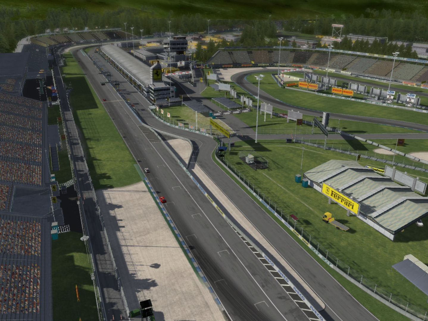 BIRD'S eye: hockenheim, as seen from the air in supercar challenge