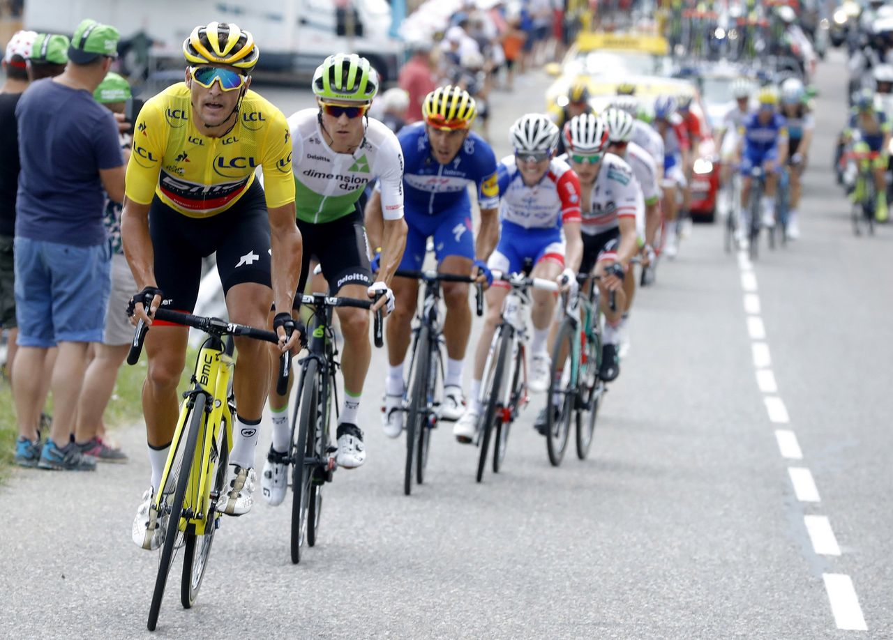 Greg Van Avermaet (BMC) leads the breakaway