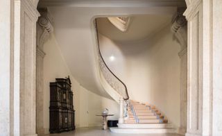 An image with a view of the staircase in the interior of the hotel