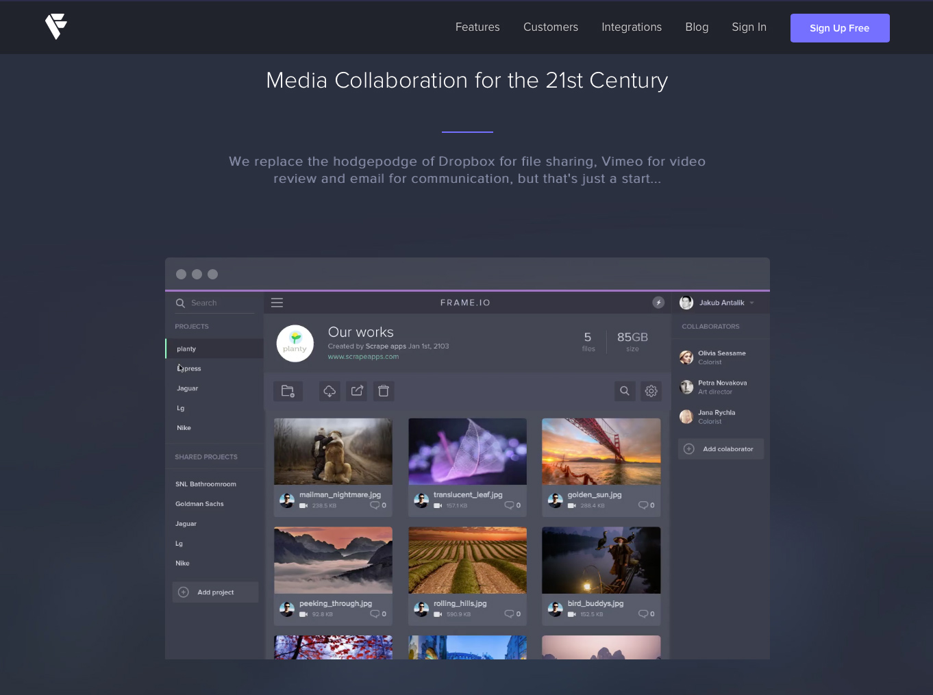 Frame.io makes review and versioning for clients finally friendly