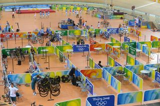 Lao Shan velodrome pit area Beijng Olympics