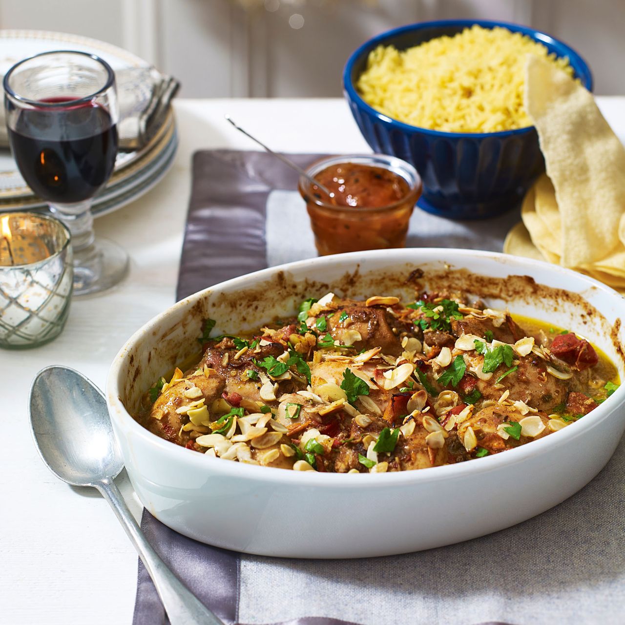 Baked chicken curry 