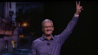 Tim Cook peace sign